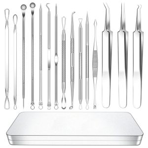 Pimple Pin 15-piece Set Cell Tweezer Acne Removing Blackhead Pincers - Image 1