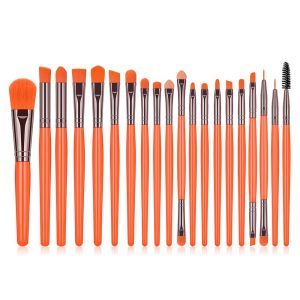 20pcs Fluorescent Color Makeup Brush Set - Image 1