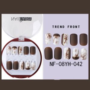 Korean Wearable Nail Art Short 30 Pieces In A Box - Image 1