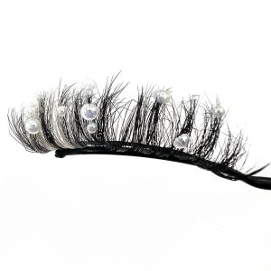 Short Handmade Diamond Glitter Stage Makeup False Eyelashes - Image 1