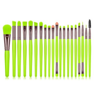 20pcs Fluorescent Color Makeup Brush Set - Image 2