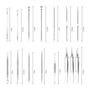 Pimple Pin 15-piece Set Cell Tweezer Acne Removing Blackhead Pincers - Image 2