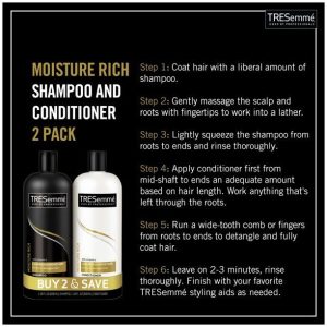 Tresemme Rich Moisture Rich Moisture Shampoo and Conditioner; 28 oz - Image 3