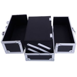 Makeup Train Case Portable Cosmetics & Jewelries Box Storage Organizer Classic & Concise YF - Image 4