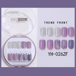 Korean Wearable Nail Art Short 30 Pieces In A Box - Image 1