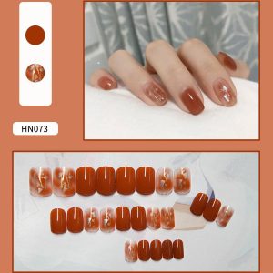 Nail Art Finished Fake Nail Scrub Nail Patch Wearable - Image 1