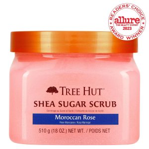 Tree Hut Moroccan Rose Shea Sugar Exfoliating and Hydrating Body Scrub, 18 oz - Image 1